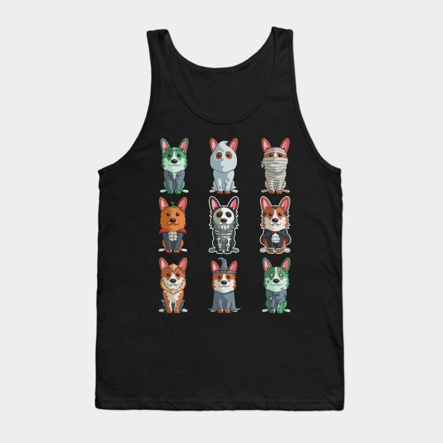 Cute Corgi Halloween Funny Corgi for Halloween for Dog Lovers Tank Top by Blink_Imprints10